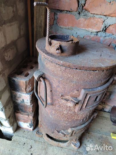 Печь буржуйка чугунная СССР