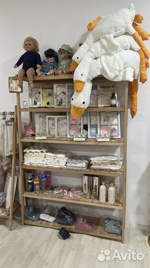 Полки стеллажи деревянные