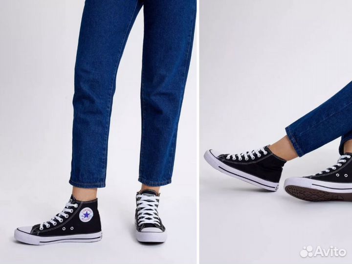 Кеды Converse черные высокие