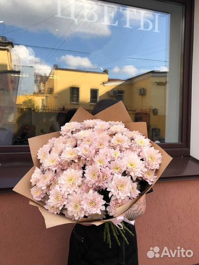 Букет цветов, букет кустовых хризантем