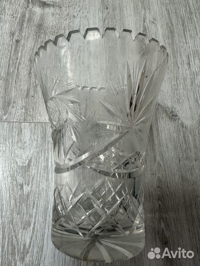 Цветной хрусталь салатник и хрусталь ваза германия