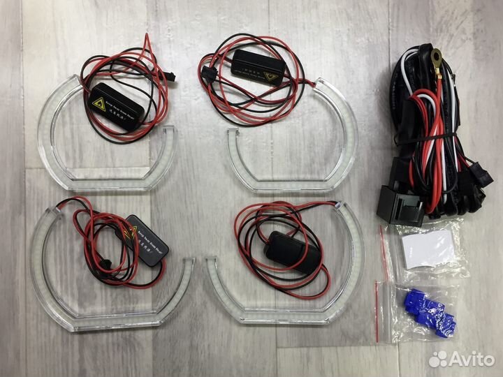 Ангельские глазки Crystal BMW E87, E60, E71 Белые