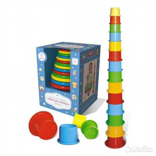 Пирамидка Занимательная большая 01512