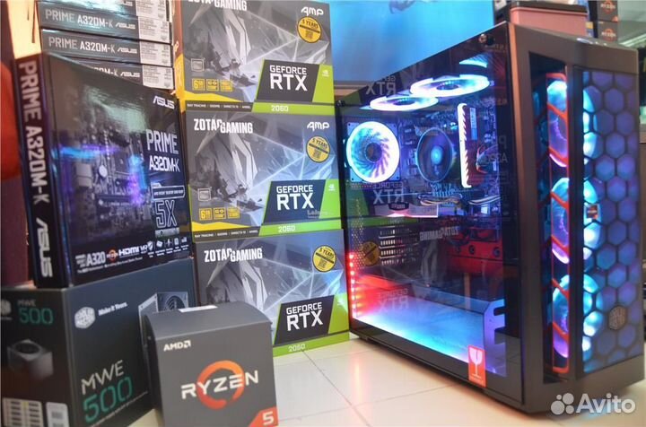 Игровой пк Ryzen 5 3600 RTX 3060Ti 32GB DDR4