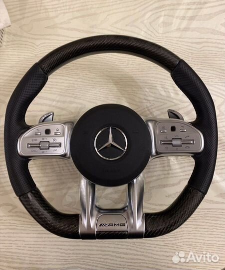 Руль AMG63 mercedes карбон 167,213