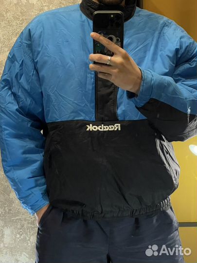 Винтажный утепленный анорак куртка Reebok 90’s