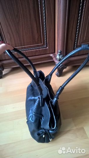 Кожаная сумка б/у