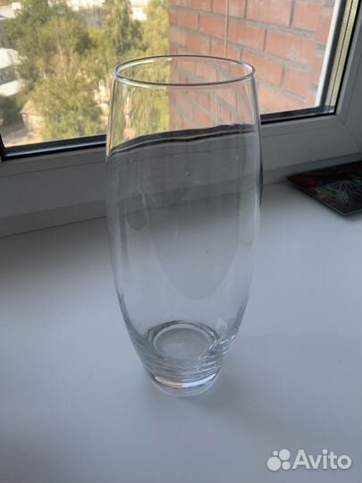 Вазы (2 штуки) для цветов стекло