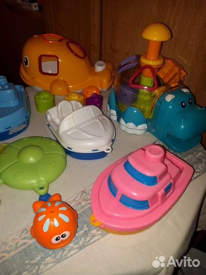 Сортеры, юла, лодочки