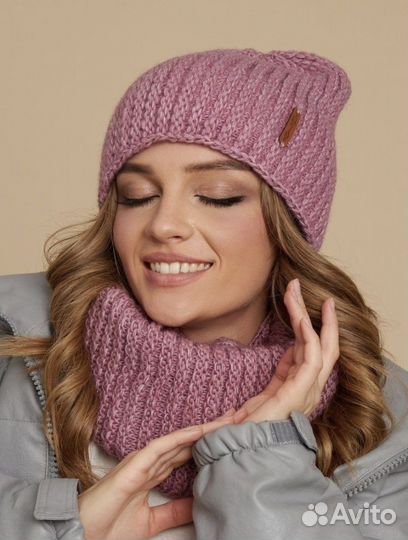 Комплект шапка+снуд