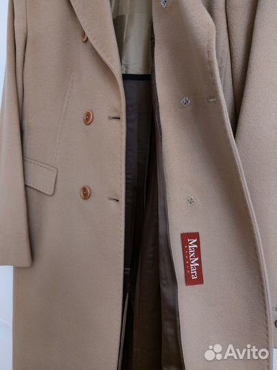 Max Mara пальто кашемир шерсть camel классическое