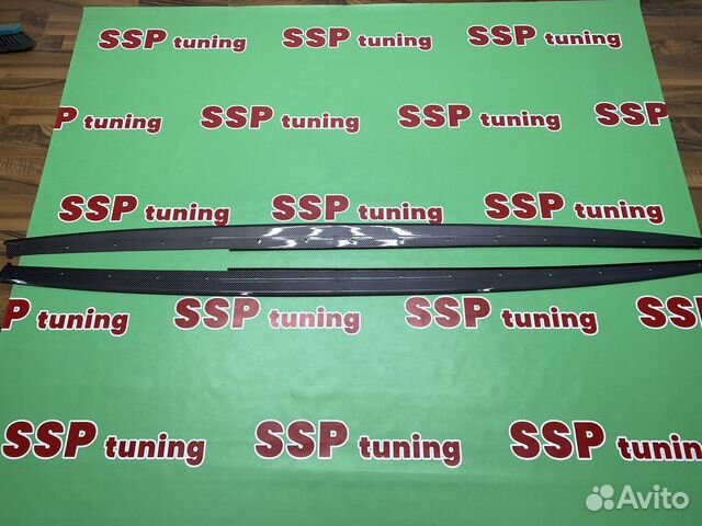 Лезвия на пороги для BMW F30 под карбон