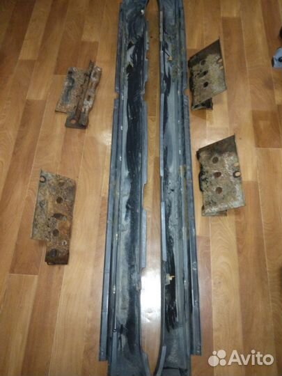 Накладка порога, хендай санта фе 2