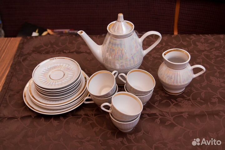 Чайный, кофейный сервиз «Перламутр» мфз