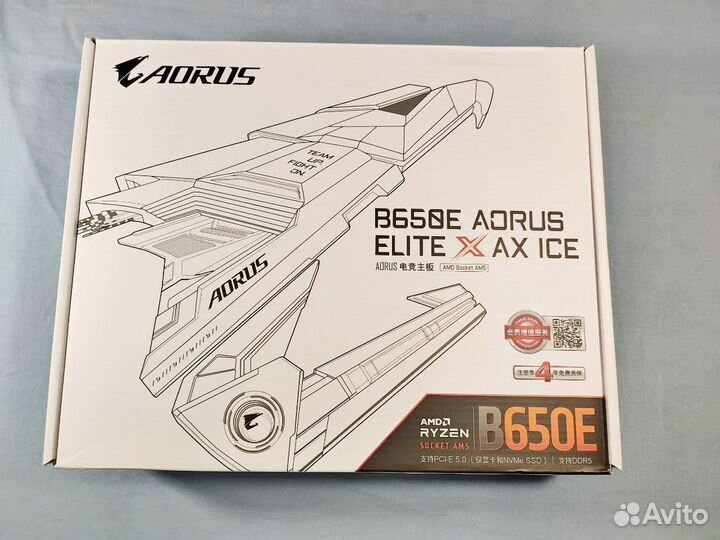 Материнская плата b650e aorus elite x ax ice новая