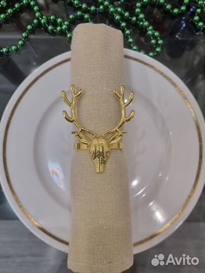 Новогодние подарочные наборы салфеток с кольцами