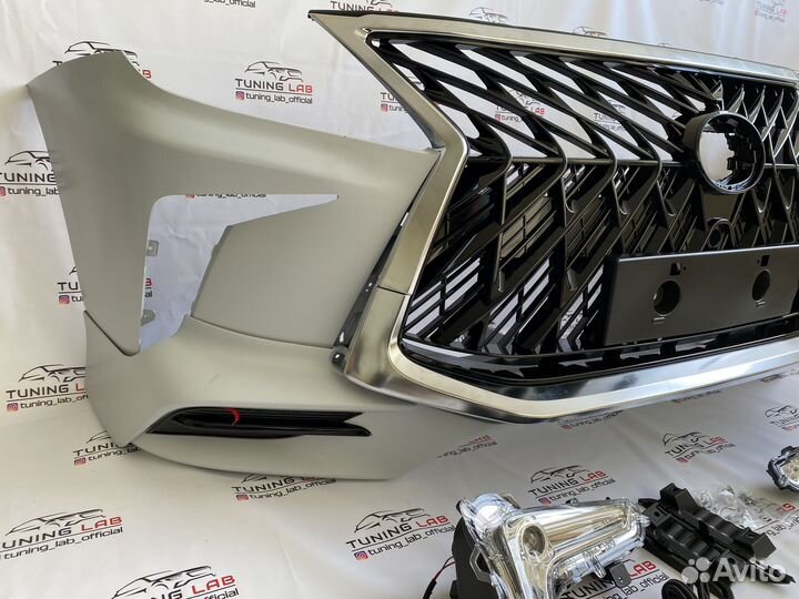 Lexus LX570 2008-2015 Бампер стиль 2016+ TRD X4OV9