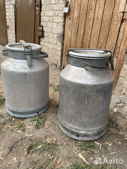 Фляга бидон алюминиевые бу 40л