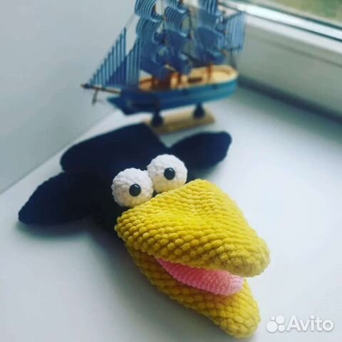 Логопедическая игрушка говорушка на руку Каркуша