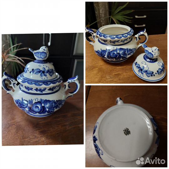 Сахарницы (супнецы) Гжель