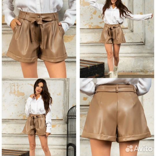 Шорты (кожанные) женские классические