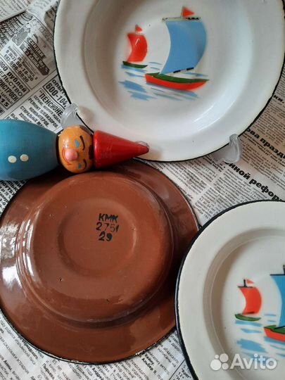 Тарелки эмалированные СССР