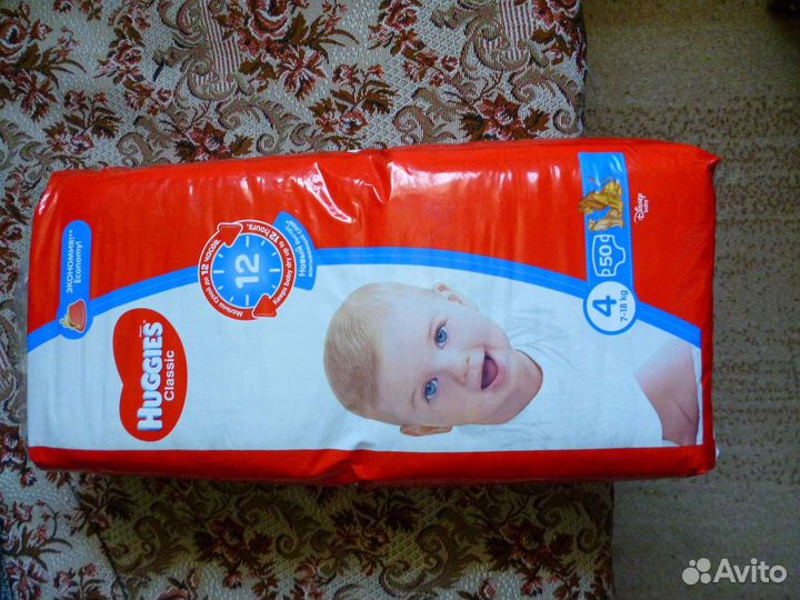 Подгузники huggies classic