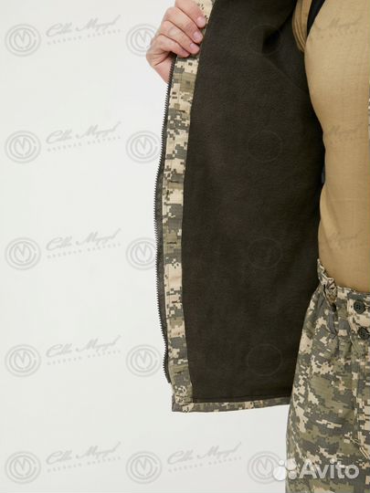 Костюм горка 5 деми Серый пиксель / Rip - Stop