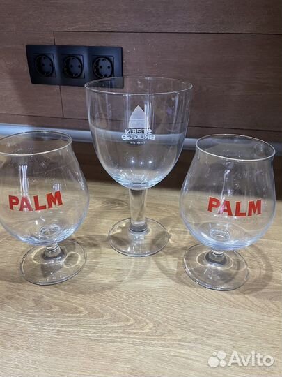 Бокалы для пива на ножке