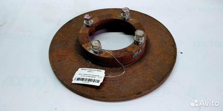 Диск тормозной не вентилируемый передний Daewoo M