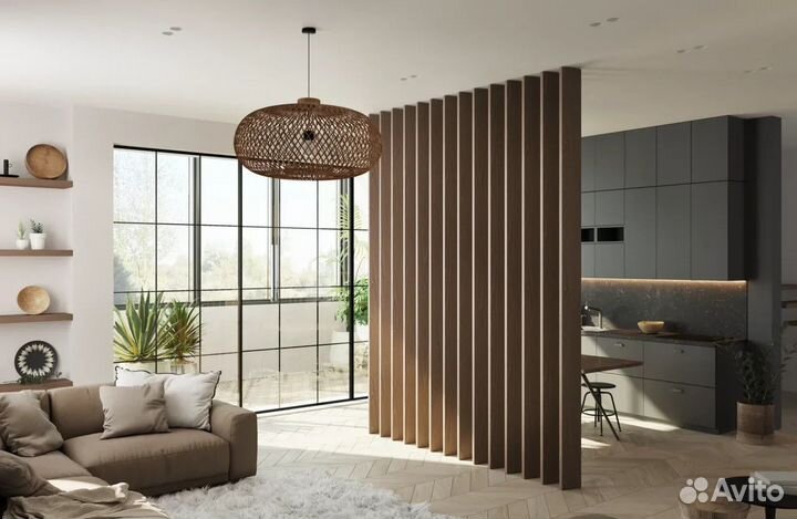 Реечные перегородки