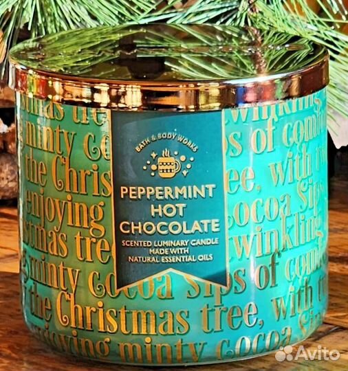 Cвеча Bath and Body Works Pepermint Hot Chocolate