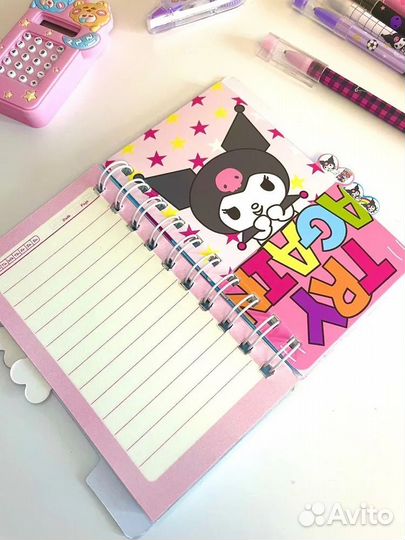 Подарочный блокнот для девочек Kuromi 10*14 см