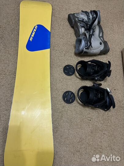 Сноуборд sims nexus комплект с креплениями