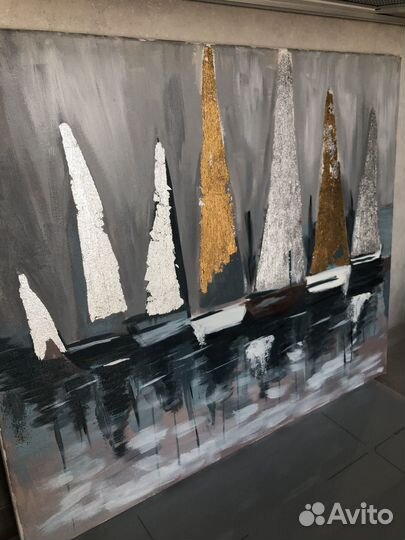 Интерьерная картина на холсте 58х61 см