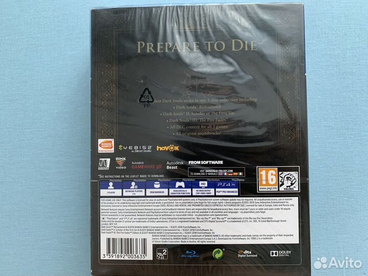 Dark Souls trilogy PS4/PS5 (Новый диск, рус субы)