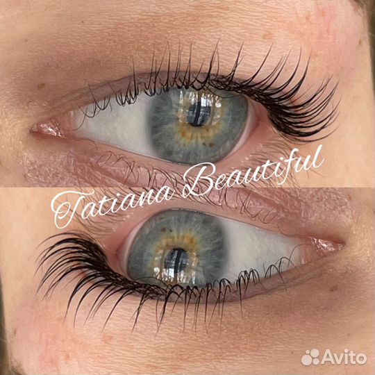 Ламинирование ресниц+окрашивание+botox / Брови