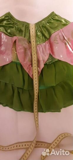 Новогодний костюм Винкс Флора р.32