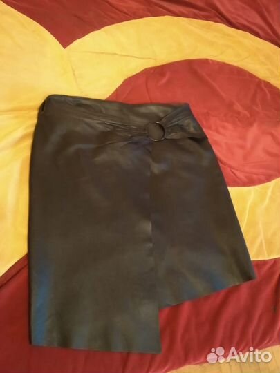 Кожаная юбка Mango