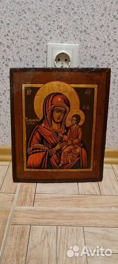 Икона старинная Тихвинская, Вседержитель