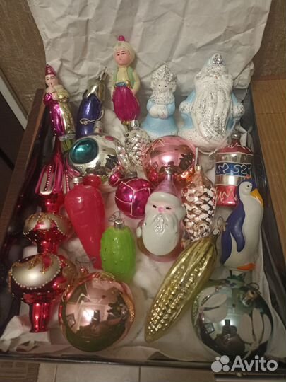 Елочные игрушки СССР в наборе
