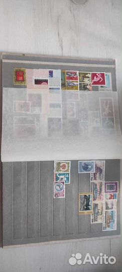 Марки с альбомом