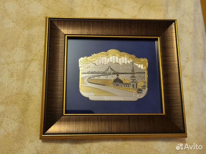 Картина панно из серебра