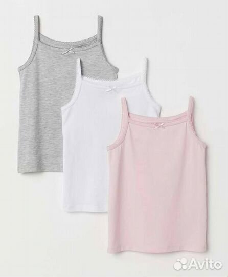 Комплект майки 3 шт. H&M оригинал, 110-116