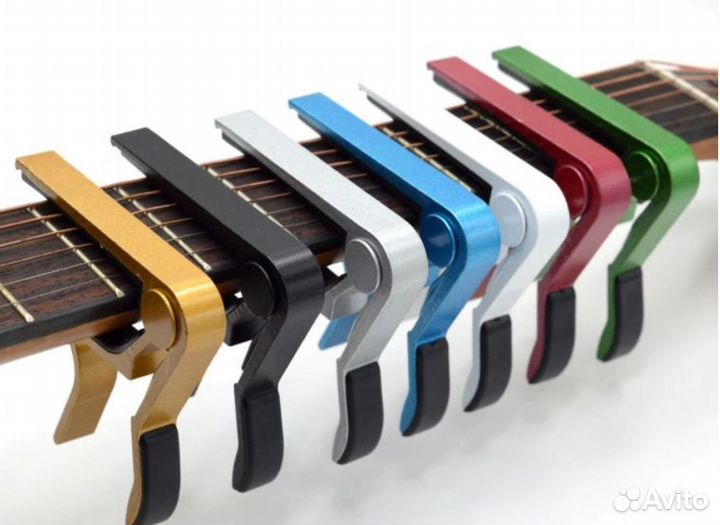 Каподастр для гитары и укулеле металл. новый