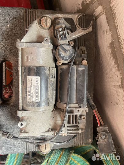 Компрессор пневмоподвески audi q7 4l