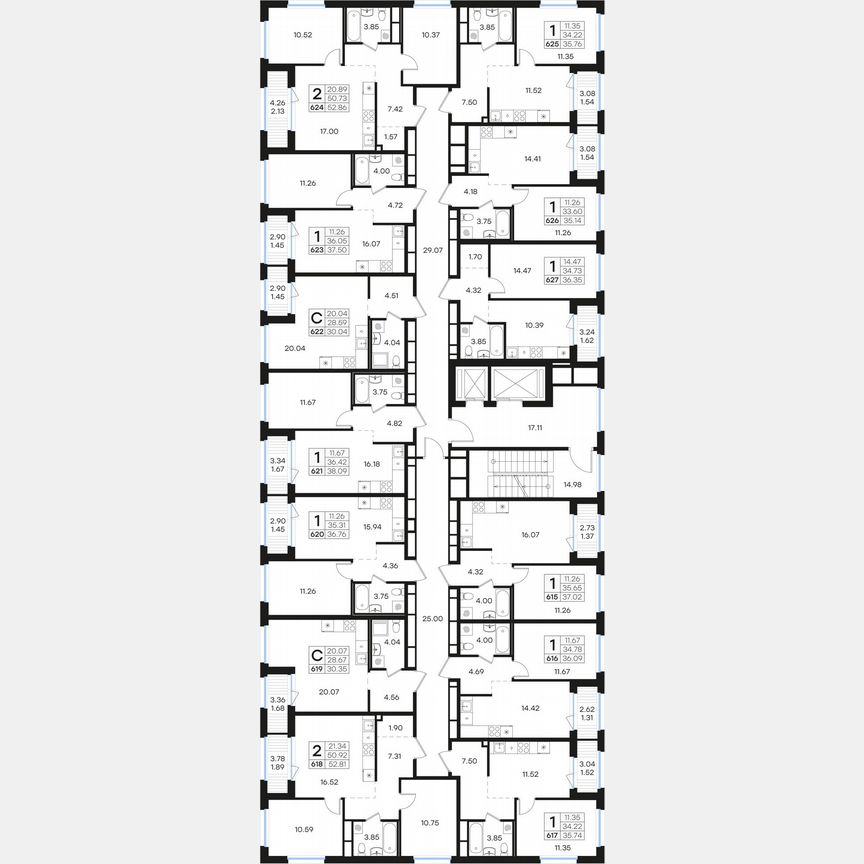1-к. квартира, 38,1 м², 11/15 эт.