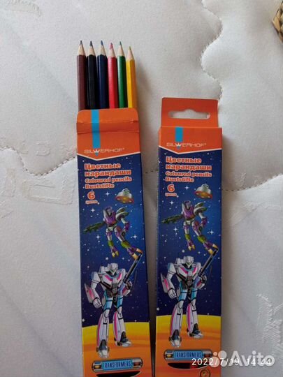 Карандаши цветные 6 цветов