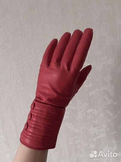 Перчатки кожаные женские