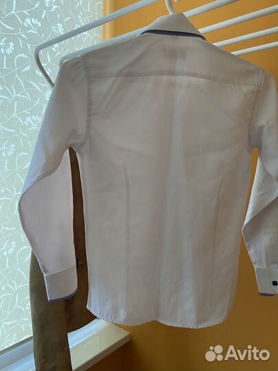 Рубашка в школу с рукавом на кнопках